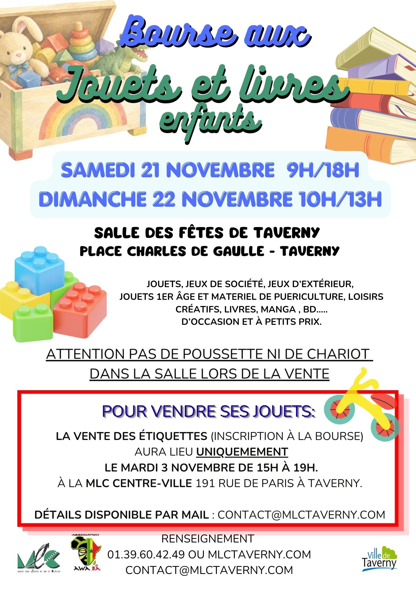 Bourse aux jouets et livres enfants 2026