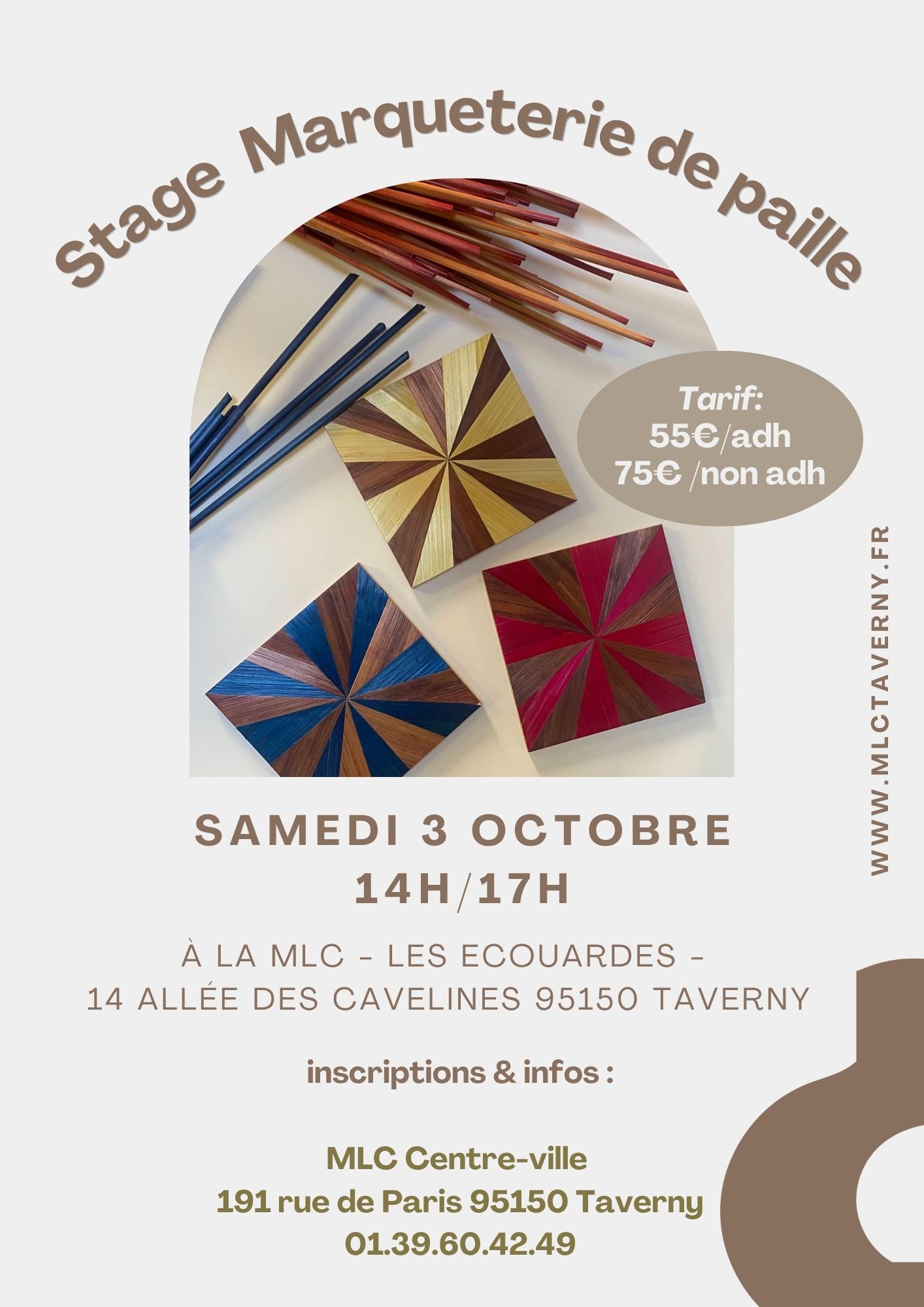 Stage Marqueterie de paille